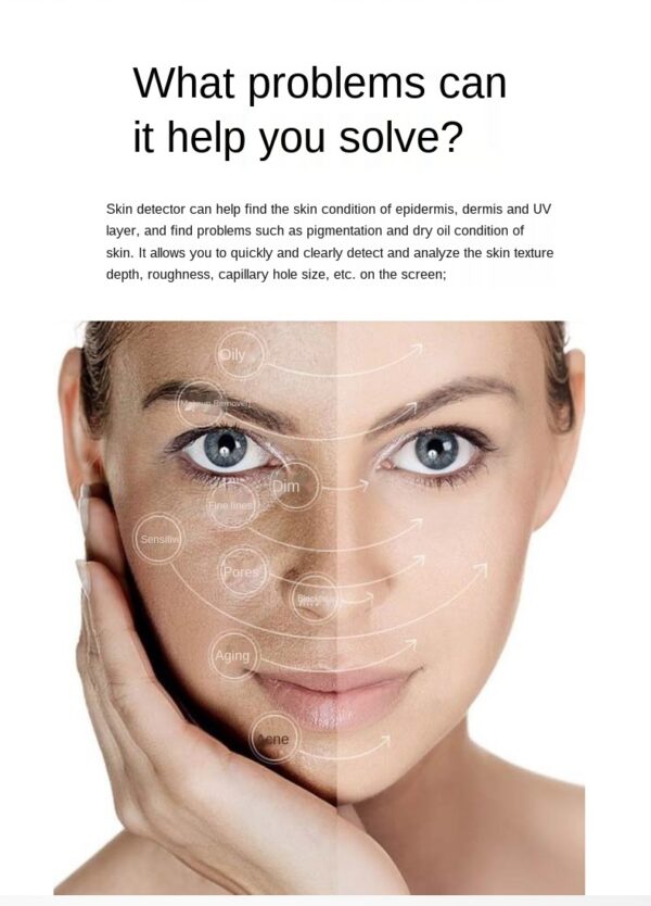 Skin Analysis Device Skin Diagnosis Moisture Analyzer - Image 4