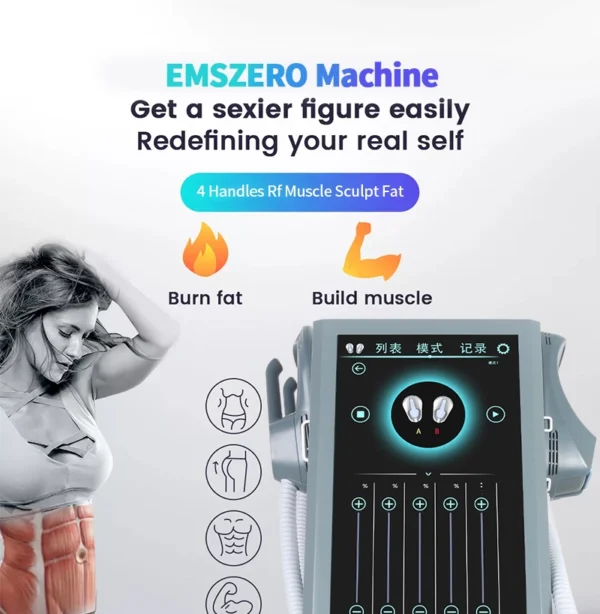 Portable 4 Handles EMS Body Sculpt Body Contouring Slimming Device - Image 3