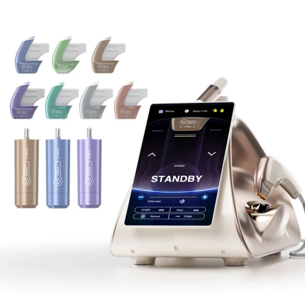 Portable 3 In 1 TT 12D HIFU Machine Facial Lifting Skin Firming Device MPTSTL Face Slimming Anti-Aging Machine With 10 Cartridges